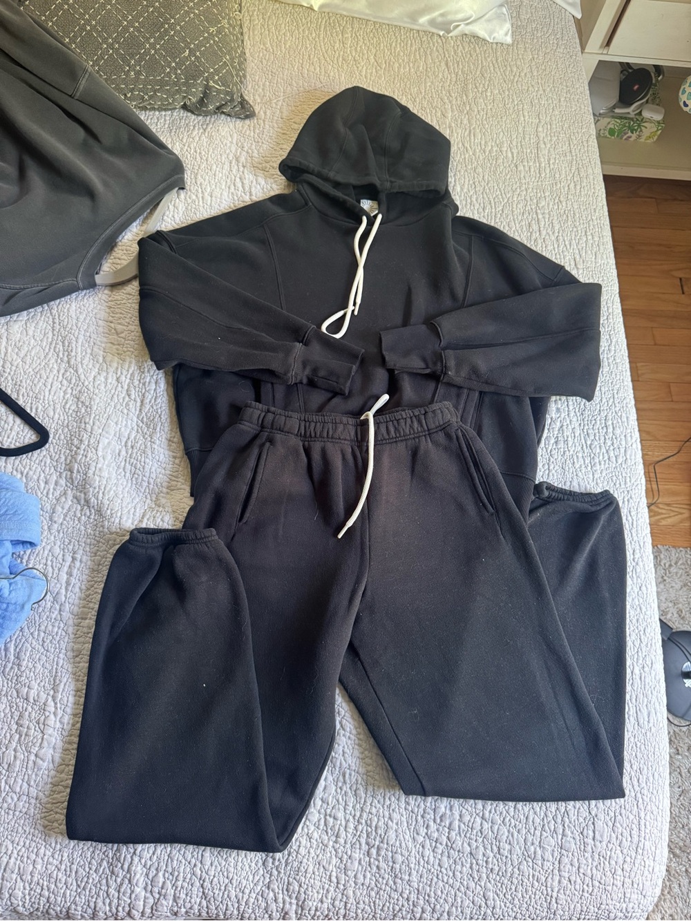 OFFLINE Black Hoodie and Jogger Set
